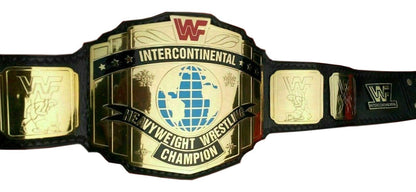WWF Intercontinental Red Logo Heavyweight Championship Belt