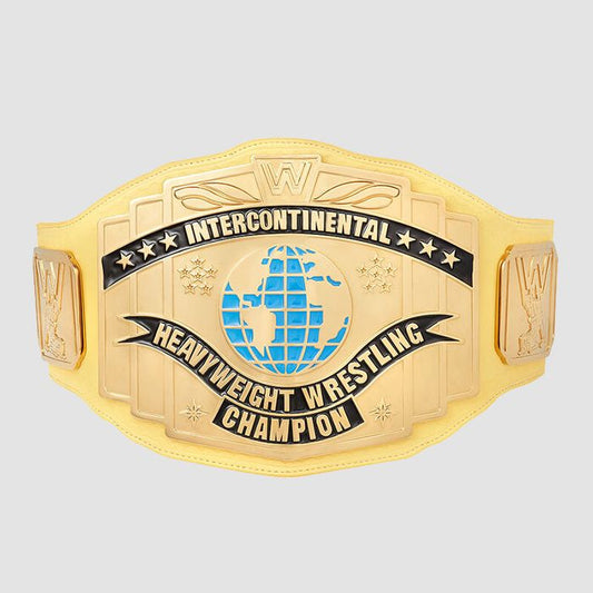Yellow WWE Intercontinental Championship Replica Title Belt